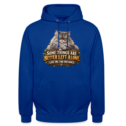 CityShirts - Hoodie - Better left alone – Like me, for instance - CS015 - kongeblå