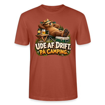 CityShirts - T-shirt - Ude af drift. På camping. - CS035 - terrakotta