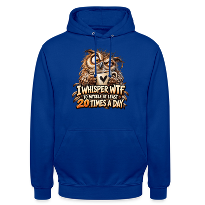 CityShirts - Hoodie - I whisper WTF to myself - CS011 - kongeblå