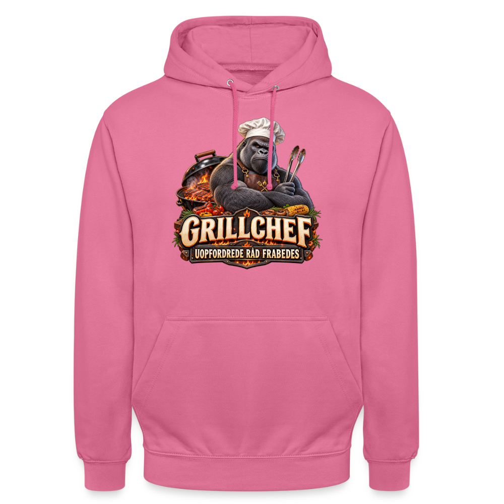 CityShirts - Hoodie - Grillchef – Uopfordrede råd frabedes - CS047 - pink