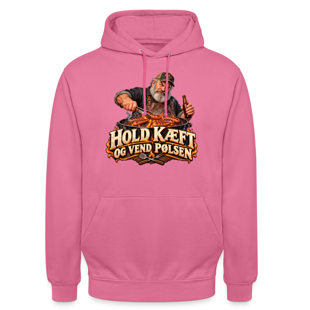 CityShirts - Hoodie - Hold kæft og vend pølsen - CS045 - pink