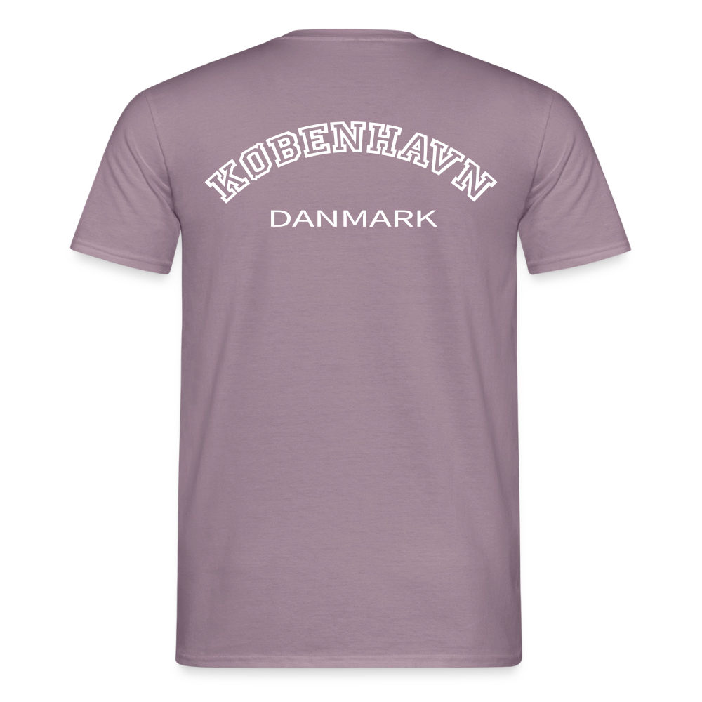 Herre-T-shirt - København - lillagrå 