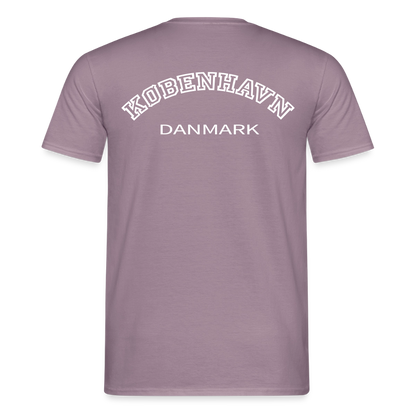 Herre-T-shirt - København - lillagrå 