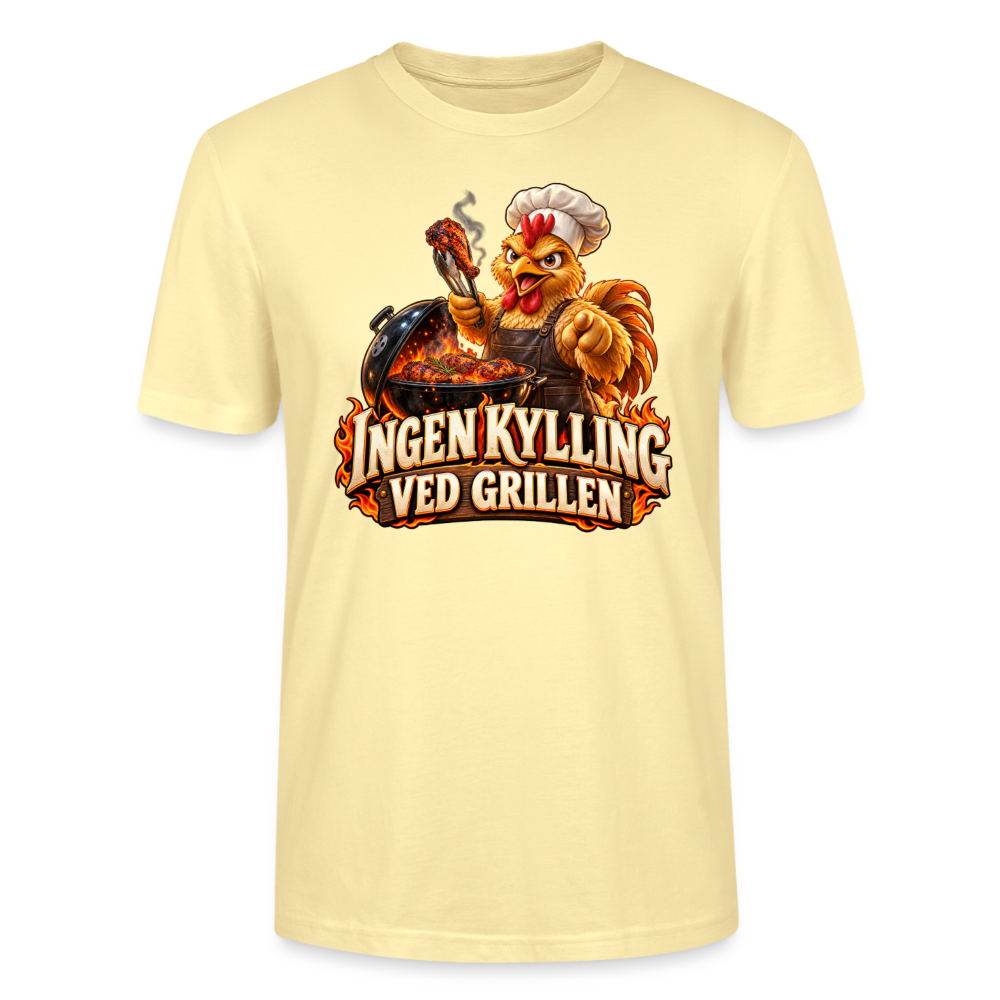 CityShirts - T-shirt - Ingen kylling ved grillen - CS054 - cremefarvet