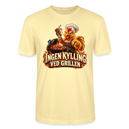 CityShirts - T-shirt - Ingen kylling ved grillen - CS054 - cremefarvet