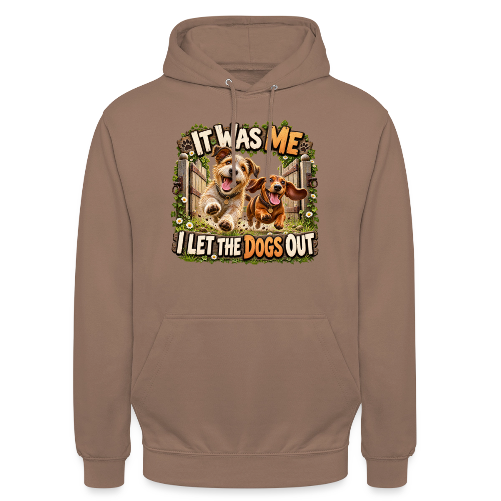 CityShirts - Hoodie - It was me – I let the dogs out - CS013 - mokka