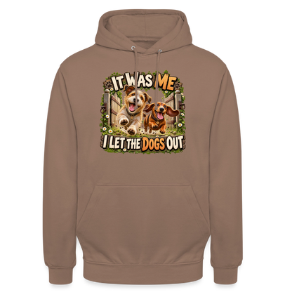CityShirts - Hoodie - It was me – I let the dogs out - CS013 - mokka
