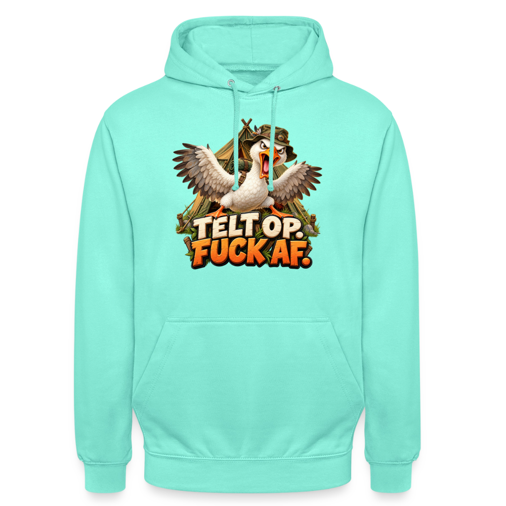 CityShirts - Hoodie - Telt op. Fuck af. - CS037 - mint