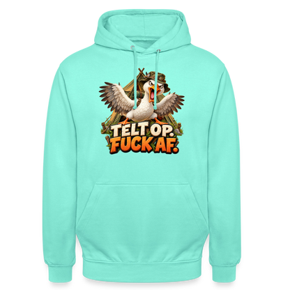 CityShirts - Hoodie - Telt op. Fuck af. - CS037 - mint