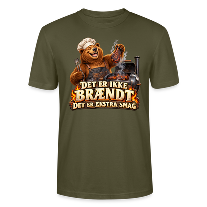 CityShirts - T-shirt - Det er ikke brændt – Det er ekstra smag - CS046 - khaki