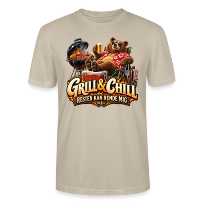 CityShirts - T-shirt - Grill & Chill – Resten kan rende mig - CS049 - beige