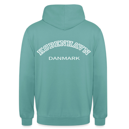 Hættetrøje unisex - København - pastelturkis