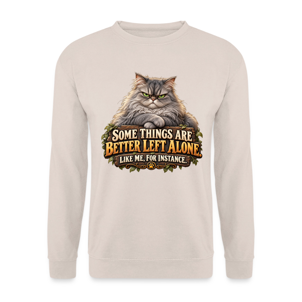 CityShirts - Sweatshirt - Better left alone – Like me, for instance - CS015 - sand