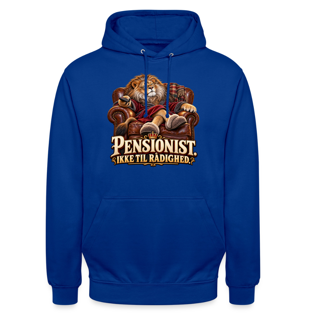 CityShirts - Hoodie - Pensionist. Ikke til rådighed. - CS030 - kongeblå