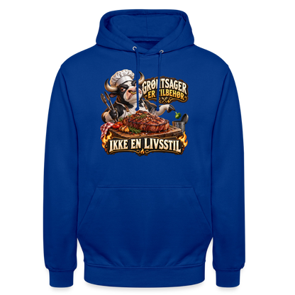 CityShirts - Hoodie - Grøntsager er tilbehør – Ikke en livsstil - CS053 - kongeblå