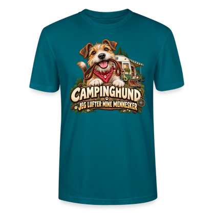 CityShirts - T-shirt - Campinghund – Jeg lufter mine mennesker - CS041 - havblå