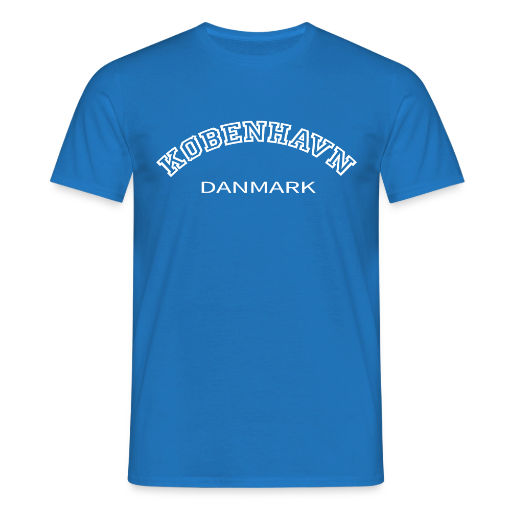 Herre-T-shirt - København - kongeblå