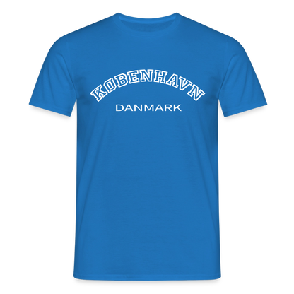 Herre-T-shirt - København - kongeblå