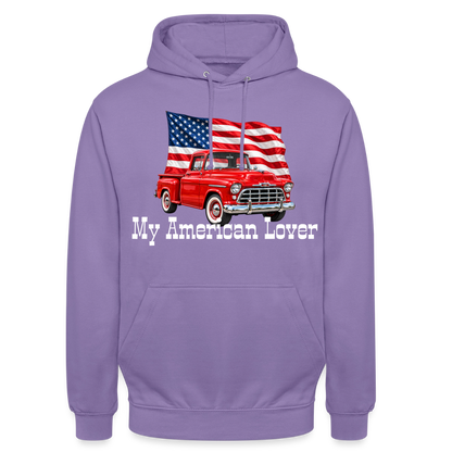 CityShirts - Hoodie - US Car - lavendel