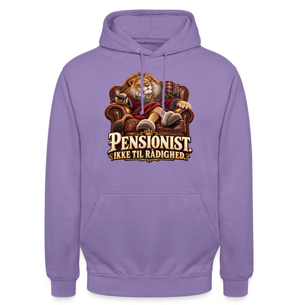 CityShirts - Hoodie - Pensionist. Ikke til rådighed. - CS030 - lavendel
