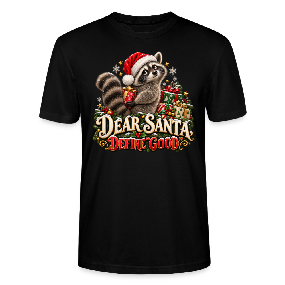 CityShirts - T-shirt - Dear Santa, define good – julevaskebjørn - CS028 - sort