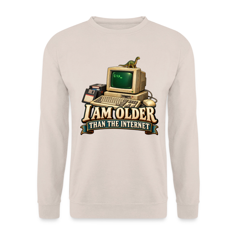 CityShirts - Sweatshirt - I am older than the internet - CS022 - sand