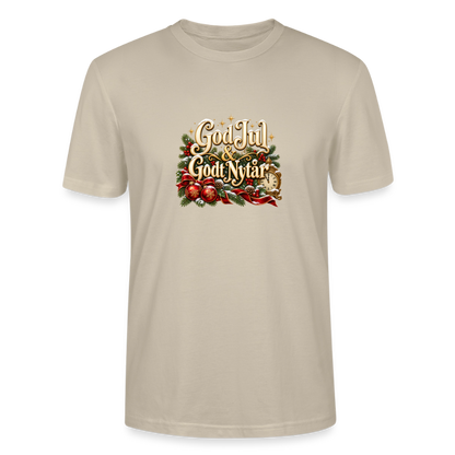 CityShirts - T-shirt - God Jul & Godt Nytår – jul og nytår - CS060 - beige