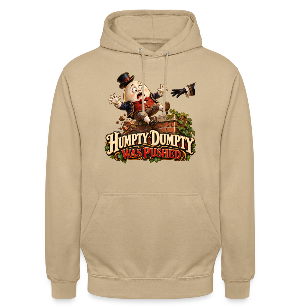 CityShirts - Hoodie - Humpty Dumpty was pushed - CS016 - beige