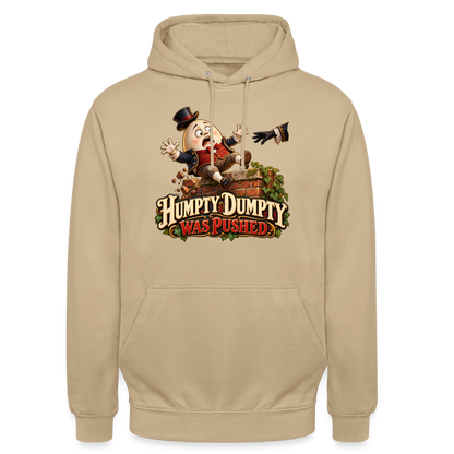 CityShirts - Hoodie - Humpty Dumpty was pushed - CS016 - beige