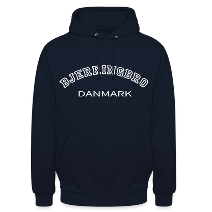 CityShirt - Hoodie - Bjerringbro - marineblå