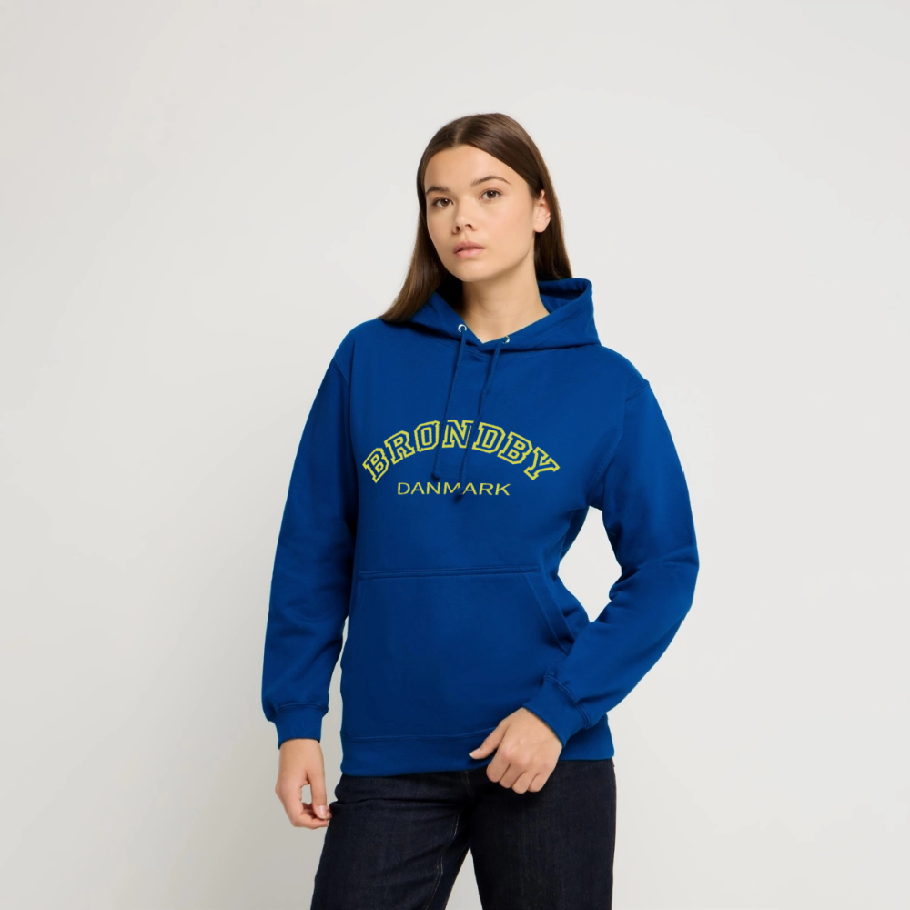 Hættetrøje unisex - Brøndby - kongeblå