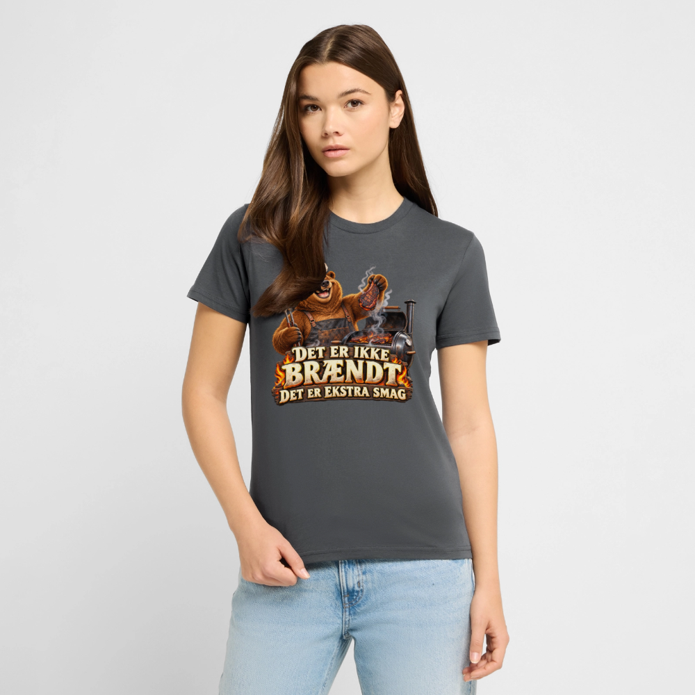 CityShirts - T-shirt - Det er ikke brændt – Det er ekstra smag - CS046 - charcoal