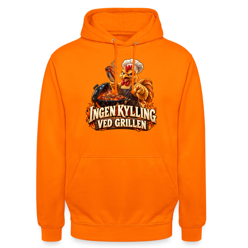CityShirts - Hoodie - Ingen kylling ved grillen - CS054 - orange