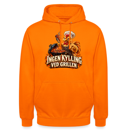 CityShirts - Hoodie - Ingen kylling ved grillen - CS054 - orange