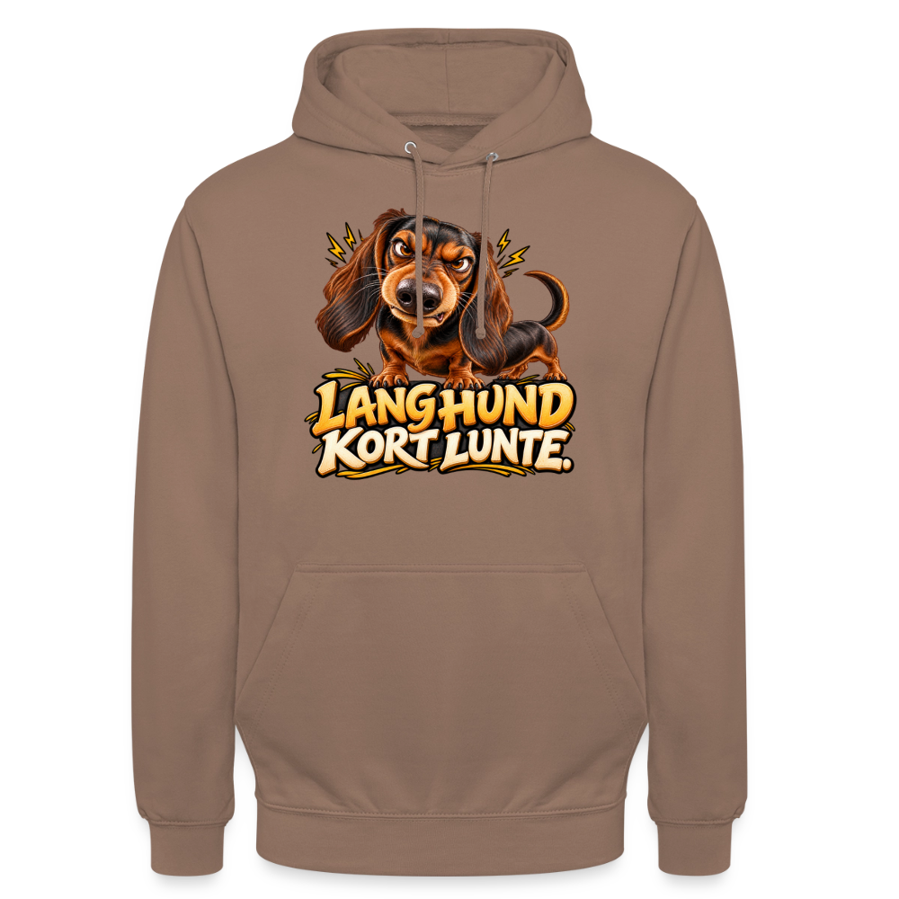 CityShirts - Hoodie - Lang Hund – Kort Lunte - CS026 - mokka