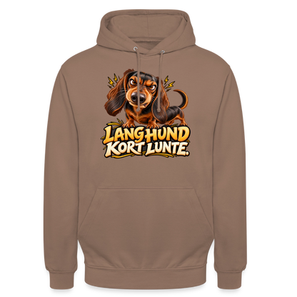 CityShirts - Hoodie - Lang Hund – Kort Lunte - CS026 - mokka
