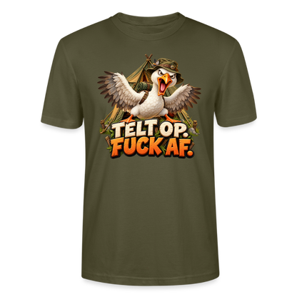 CityShirts - T-shirt - Telt op. Fuck af. - CS037 - khaki