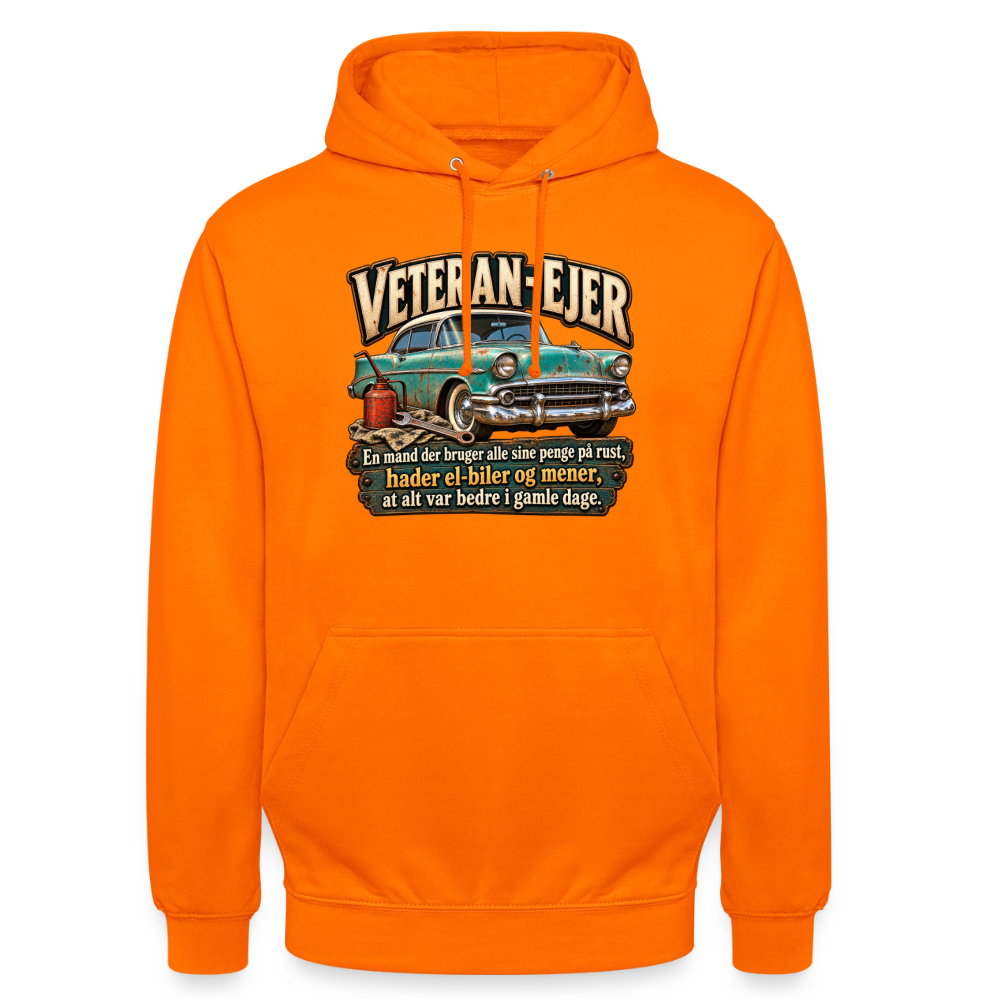 CityShirts - Hoodie - Veteran-ejer - CS017 - orange