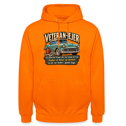 CityShirts - Hoodie - Veteran-ejer - CS017 - orange