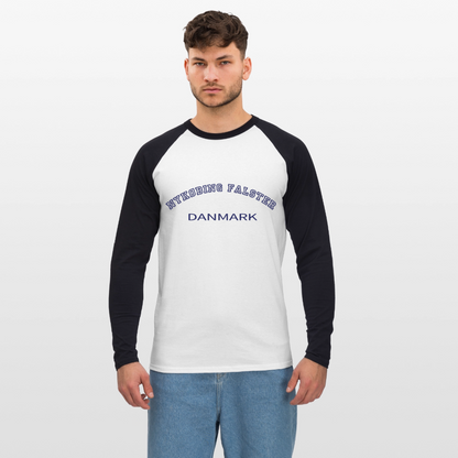 CityShirt - Baseball T-Shirt - Nykøbing Falster - hvid/sort