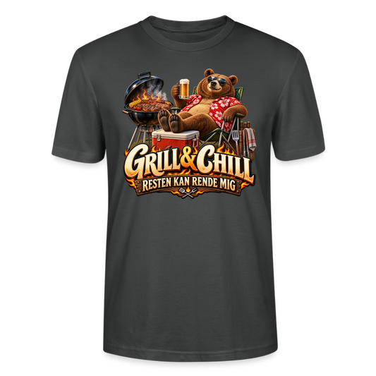 CityShirts - T-shirt - Grill & Chill – Resten kan rende mig - CS049 - charcoal