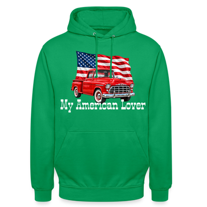 CityShirts - Hoodie - US Car - kelly grøn