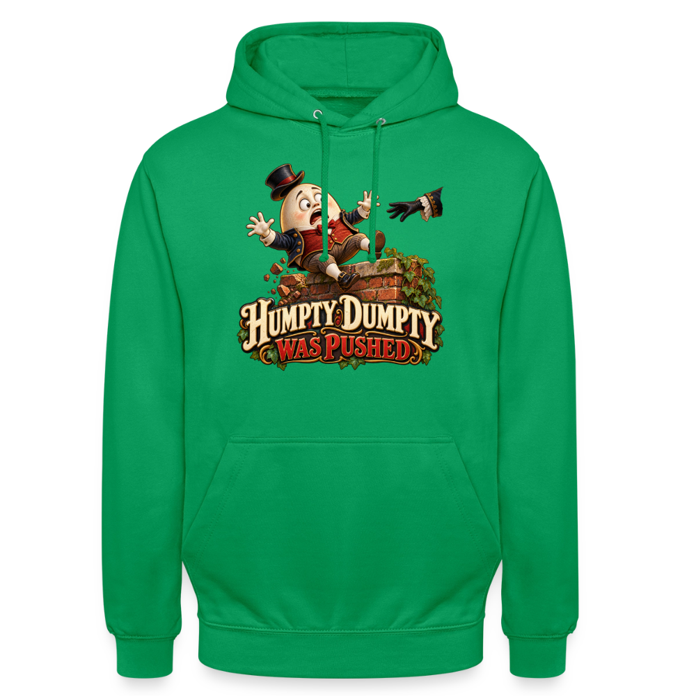 CityShirts - Hoodie - Humpty Dumpty was pushed - CS016 - kelly grøn