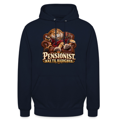 CityShirts - Hoodie - Pensionist. Ikke til rådighed. - CS030 - marineblå