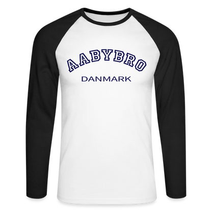 CityShirt - Baseball T-Shirt - Aabybro - hvid/sort