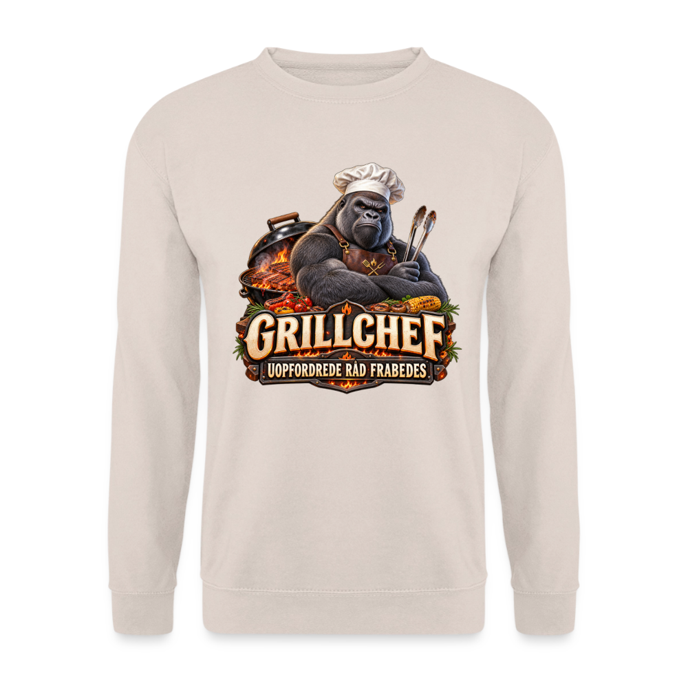 CityShirts - Sweatshirt - Grillchef – Uopfordrede råd frabedes - CS047 - sand
