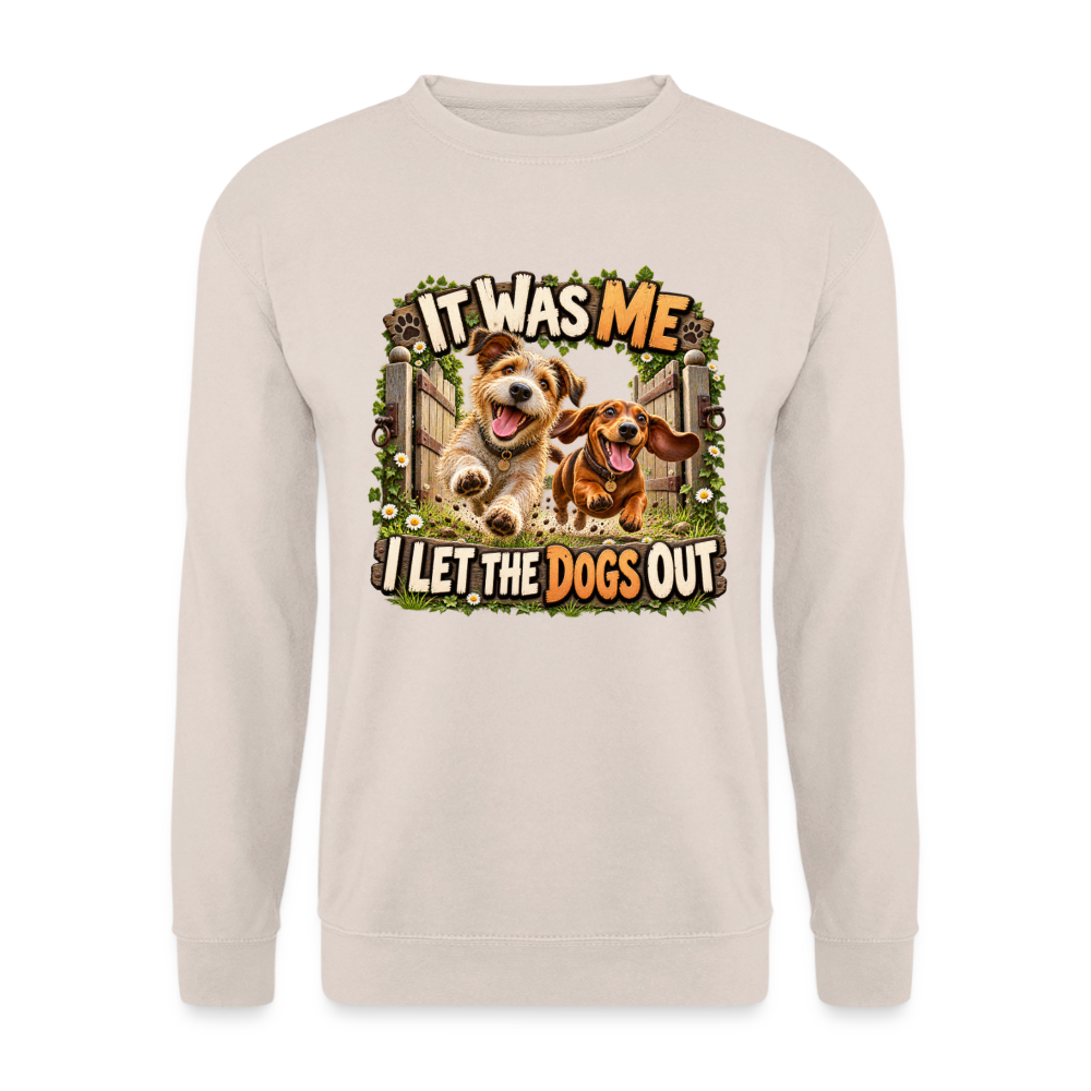 CityShirts - Sweatshirt - It was me – I let the dogs out - CS013 - sand