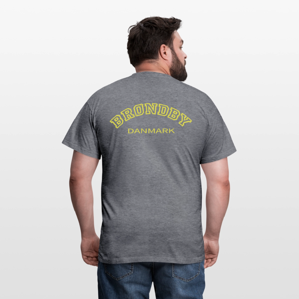 Herre-T-shirt - Brøndby - grafitgrå meleret