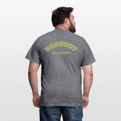 Herre-T-shirt - Brøndby - grafitgrå meleret