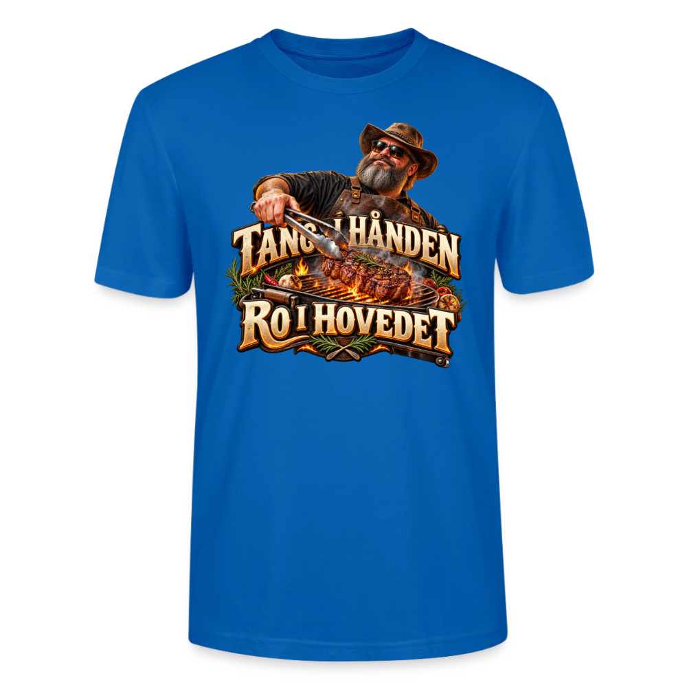 CityShirts - T-shirt - Tang i hånden – Ro i hovedet - CS050 - påfugleblå